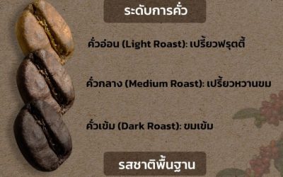 รสชาติที่ชอบกับ ระดับการคั่วกาแฟที่ใช่